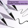 GEUUFEA Waterproof Liquid Eyeliner Pen, Quick Drying Matte Eyeliner Pencil with Ultra Fine Tip, Long-lasting, Smudge Proof & Smooth to Use