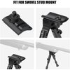 Feyachi 3 in 1 Tactical Riflebipod + Rail Mount Adapter + Barrel Clamp Adjustable Height from 6.5" to 7.0" for Hunting