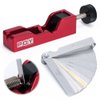 PQY Universal Spark Plug Gap Tool with 32 Blades Steel Feeler Gauge for Most 10mm 12mm 14mm 16mm Spark Plugs Red