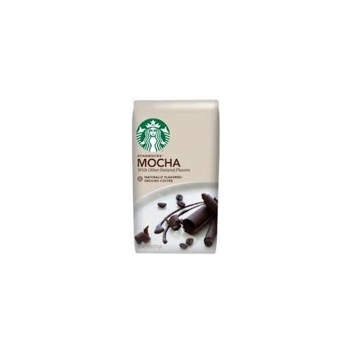 Starbucks Mocha Flavored Coffee, Flavored Ground Coffee, Made with No Artificial Flavors, FlavorLock Packaging for Fresh Flavor, 11-Ounce Bag (Pack of 2)