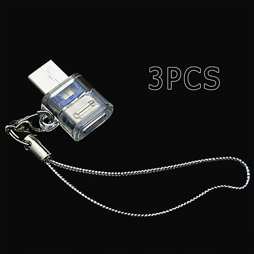 3PCS High Speed Easy to Use High Rate Micro USB Female to USB C Adapter Compatible with USB Type C Devices,Such as Cellphone,Tablet,PC