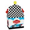 Big Dot of Happiness Let’s Go Racing - Racecar - Treat Box Party Favors - Race Car Birthday Party or Baby Shower Goodie Gable Boxes - Set of 12