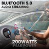 Bluetooth Marine Gauge Stereo System: Waterproof Boat AM FM Radio Receiver - 3 Inch LCD Display Digital Multimedia MP5 Player USB AUX Subwoofer 200 Watts Output