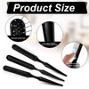 ZEYIYER 3PCS Wig Brush, Professionals Wig Comb for Synthetic Wigs, Portable 3 Row Comb for Natural Hair, Pointed Tip Metal Hair Comb Synthetic Hair Brush(Black)