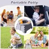 Portable Potty for Toddler Travel, Kids Travel Potty, Foldable Toilet Seat, Baby Potty Training Toilet for Outdoor and Indoor Easy to Clean(Gray) by Yszawmx, Includes 30 Replacement Bags