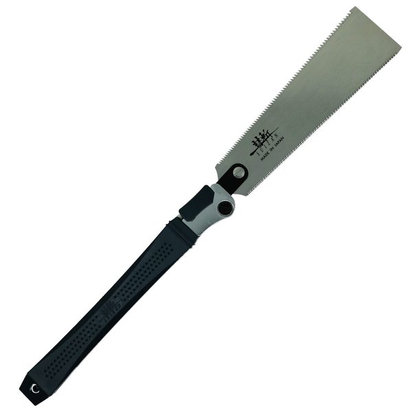 SUIZAN Japanese Folding Ryoba Pull Saw 9.5 Inch Double Edge Hand Saw for Woodworking Tools