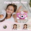 MEGNUT Kids Camera Unicorn Toys for Girls Boys Age 3-8 Toddler Digital Selfie Camera Video Camcorder Christmas Birthday Gifts for Children 1080P 48MP 2.0inch Screen with 32GB SD Card Pink