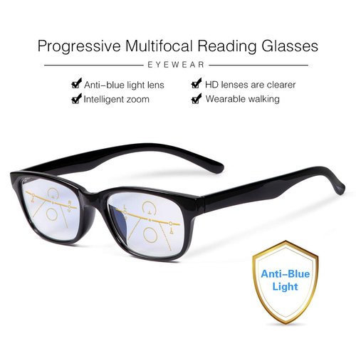 MIRYEA Progressive Multifocal Reading Glasses Blue Light Blocking Computer Readers