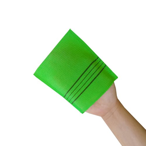 NOPIGO Korean Asian Exfoliating Bath Washcloth Mitt for Remove Dead Skin.Exfoliating Body Scrubber.Exfoliating Gloves for Body Scrub (green4)