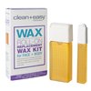 Clean + Easy Roll-On Wax Cartridge Refills Replacement Kit For Face & Body