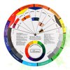 Exceart Tattoo Pigment Color Wheel Round Paper Card Eyebrow Lip Microblading Tattoo Permanent Makeup Accessories