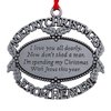 Merry Christmas From Heaven Pewter Finish Keepsake Memorial Ornament with Poem in Gift Box