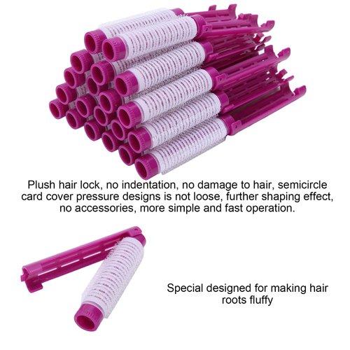 20pcs Hair Perm Rods, Fluffy Perming Rod, Hair Roller Curler, Household Salon Hairdressing Tool Kit(02)