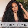 Arabella 5x6 Wear and Go Glueless Wigs Human Hair 210% Density Lace Front Wigs Human Hair 100% Deep Curly Wave Wigs Pre Cut Lace 12a Real Pre Bleached New Body Wave Wig(20inch, 5X6 Deep Curly Wig)