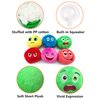 Squeaky Dog Toys, Stuffed Plush Puppy Toy Balls to Keep Them Busy, (12 Pack) Interactive Funny Pet Ball with Squeaker for Puppies Small Breed Dogs