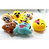 OHill 60 Pack Mini Plush Emoticon Keychain Mini Pillows Key Ring for Birthday Event Party Favors Supplies