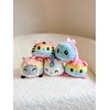 TeeTurtle - The Original Reversible Bear Plushie - Pride - Brown + Rainbow - Cute Sensory Fidget Stuffed Animals That Show Your Mood!