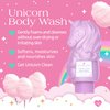 Glimmer Wish Unicorn Kids Body Wash, Gentle Cleanser and Moisturizing Sulfate Free Body Wash, Skin Care for Kids, Vanilla Cotton Candy, 12 Fl Oz