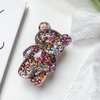 1Pc Multicolor Mobile Phone Finger Holder Mobile Phone Cartoon Foldable Epoxy Sequins 3D Cute Bear Shaped Phone Grip Tok Folding Bracket for Desktop Mobile Phone Cell Phones and Accessories