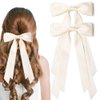 Ribbon Bow Hair Clips, 2Pcs Handmade Bows Barrettes Hair Bows Alligator Clips Ribbon Hair Accessories for Girls Toddlers Teens