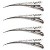 Billed Hair Clips, 4 Packs Hollow Style Hair Clip Rustproof Metal Alligator Curl Clips with Holes for Hair Styling, Hair Coloring