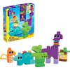 Mega BLOKS Fisher-Price Toddler Building Blocks Toy Set, Squeak ‘n Chomps Dinos with 24 Pieces, 4 Buildable Animals, Ages 1+ Years