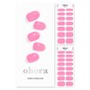 ohora Semi Cured Gel Nail Strips (N Tint High-teen) - Works with Any Nail Lamps, Salon-Quality, Long Lasting, Easy to Apply & Remove - Includes 2 Prep Pads, Nail File & Wooden Stick