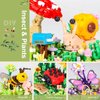Flower & Insect Bouquets Building Toys - 791 PCS Ladybug Micro Building Blocks Kit with Dust Cover, Preserved Flower Home Decor Christmas New Year Birthday Great Gift for Mom/Lover/Women (Ladybug)