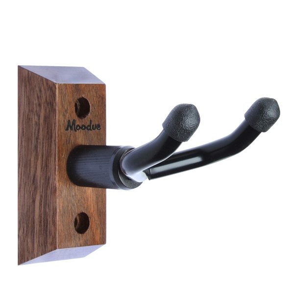 Ukulele Wall Mount Hanger, Moodve Black Walnut Ukulele Hanger Holder For Wall Fits Ukulele/Mandolin/Banjo, Ukulele Hanger Display For Concert, Home, Studio, Exhibition(1P)