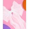 xo, Fetti Bachelorette XL Hair Bow White Organza | Bach Party Decorations, Bridal Shower Supplies, Bridesmaid Favors, Wedding Gift, Engagement Accessory