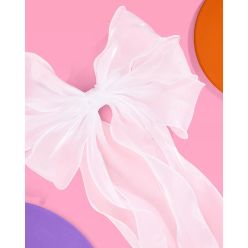 xo, Fetti Bachelorette XL Hair Bow White Organza | Bach Party Decorations, Bridal Shower Supplies, Bridesmaid Favors, Wedding Gift, Engagement Accessory