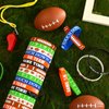 JUNEBRUSHS 42pcs Football Party Favors Silicone Bracelets Rubber Wristbands Accessories for Football Sport Themed Birthday Party Decorations Adults Stuffers Filler Gift Supplies(6 Designs)