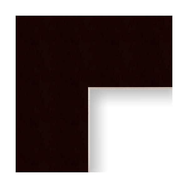 10x13 Mat for Picture Frame Black with Cream Core and 6x9 Opening Size (B221MAT)