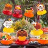 Thanksgiving Table Decorations Centerpieces, 9PCS Vivid, Double-sided Honeycomb Centerpieces for Party Supplies