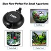 Hygger Quiet Mini Air Pump for Aquarium 1.5 Watt Oxygen Fish Air Pump for 1-15 Gallon Fish Tank with Air Stone Air Tubing Clip Black