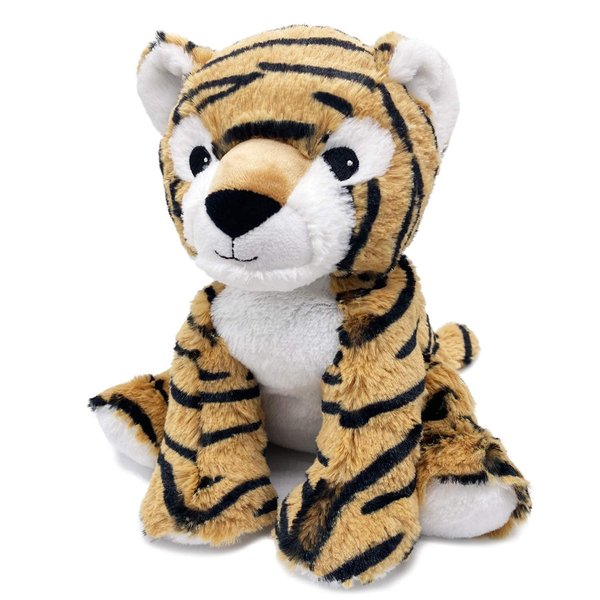 Warmies Tiger Heatable and Coolable Weighted Stuffed Animal Plush - Comforting Lavender Aromatherapy Animal Toys - Relaxing Weighted Stuffed Animals for Anxiety