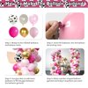 Cow Theme Balloon Arch Garland Kit, Pastel Pearl Pink Gold White Cow Print Latex Balloons Cowgirl First Rodeo Balloon Arch Kit for Girls 1st Rodeo Farm Birthday Baby Shower Party Decorations Supplies