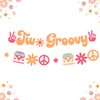 KatchOn, Cute Two Groovy Banner - 10 Feet, No DIY | Two Groovy Party Decorations | 2 Groovy Birthday Banner, Two Groovy Birthday Decorations | Hippie Party Decor, 2 Groovy Birthday Party Decorations