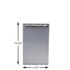 Saunders Silver Memo Size Aluminum Redi Rite Storage Clipboard with 1 Inch Storage Compartment and Self Locking Latch - Form Holder Perfect for Contractors, Truckers, and Office Use