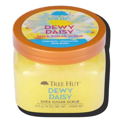 Tree Hut Dewy Daisy Shea Sugar Body Scrub - Exfoliating, Hydrating, Nourishing Body Care, 18 Ounces