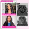 BABOSHOW Straight 200% Density 13x6 HD 30 Inch Lace Front Wigs Human Hair Pre Plucked Glueless Lace Frontal Wigs Human Hair Wigs for Black Women Natural Hairline with Baby Hair