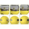 DARRLY&JAVEN Cat Toy Cat Treat Ball Toy Cat Treat Dispenser Cat Food Puzzle Cat Food Ball Food Dispenser Ball for Cats (Yellow)