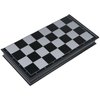 Mini Magnetic Chess Board Game with Gold and Silver Color Pieces, Foldable Durable, Easy to Carry (7.8 inch)