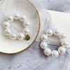 2 Pcs Pearl Hair Tie Ponytail Holders Hair Accessories for Girl Women
