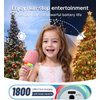 Kinglucky 2024 Hottest Kids Karaoke Microphone Machine, Christmas Birthday Gifts for Girls for 3-12+ Year Old, 14M+ Song Bluetooth Microphone with LED Light, Singing Microphone Toy Blue