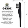 Kent Hair Brush Cleaning Tool and Hairbrush Cleaner Rake Tool for Brush Hair Remover, Hair Brush Cleaner, and Hair Brush Rake for Removing Hair and Dandruff from Brushes, Combs and Grooming Tools