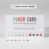 ONEDONE Punch Cards (Pack of 200) Reward Punch Cards for Classroom Behavior Incentive Awards for Kids Students Teachers Home Classroom School Business Loyalty Gift Card - 3.5" x 2"