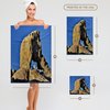 3dRose, California, Lone Pine. Natural Arch with Lone Pine Mountain., 15x22 Hand Towel