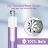 TOUCHBeauty Ear Nose Hair Trimmer for Women,Painless Nose Hair Removal,Metal Cover, Safe Cutter System, Mini Pen-Sized, Battery Powered Violet Color 0656