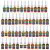 Solong Tattoo Ink Set 54 Complete Colors Pigment Kit 1/6oz (5ml) Tattoo Supply for Tattoo Kit TI1001-5-54